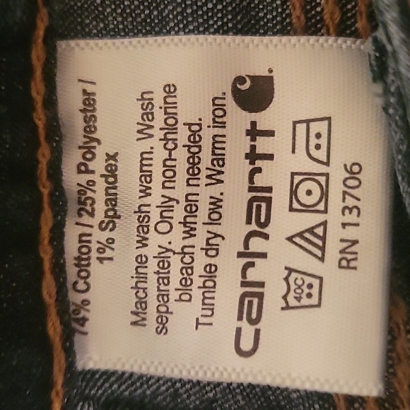 CARHARTT Adjustable waistband Jeans sz 4T - Picture 6 of 7